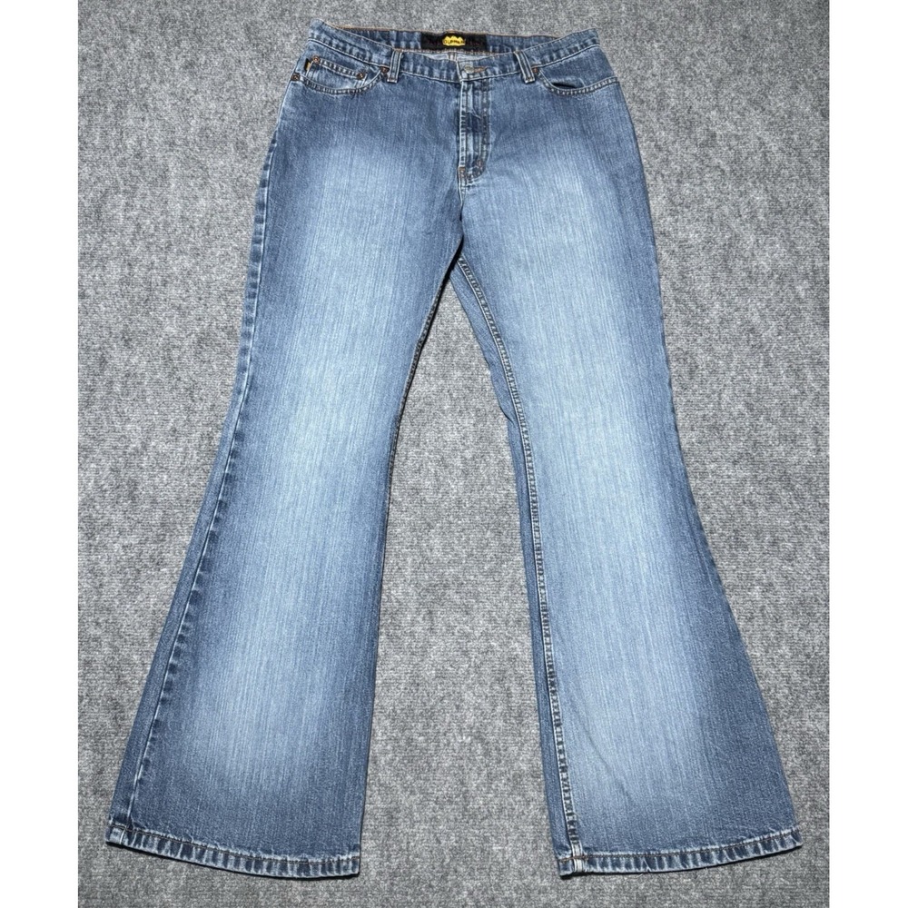 VTG Todd Oldham Jeans Women 11  Blue Denim  90s Y2K Boot Flare Mid Rise 32x31